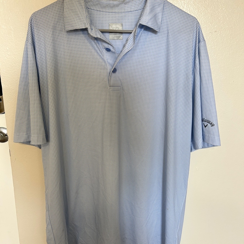 Callaway Blue Polo Shirt Classic Casual Style